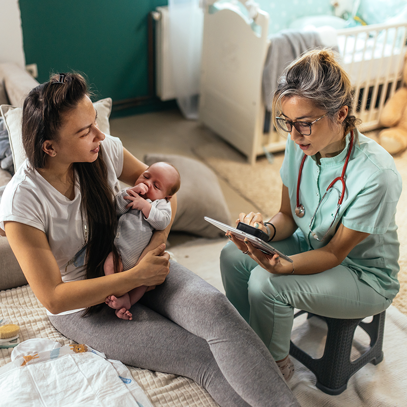 baby and doctor